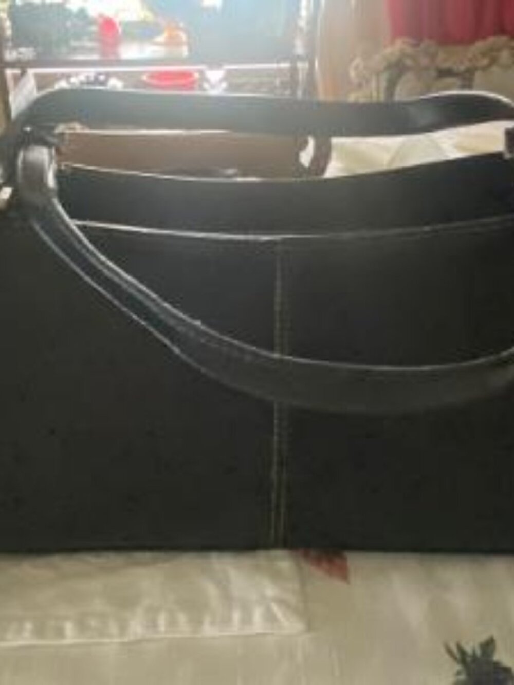 Black Leather Prada Purse